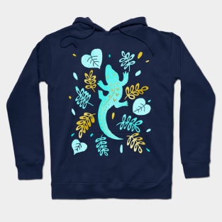 Turquoise crocodile Hoodie